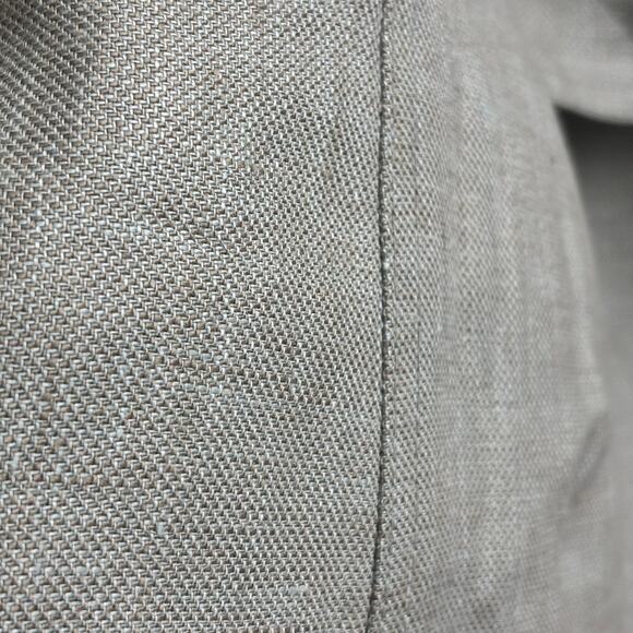 Jones New York 100% Linen Sage Short Sleeve Utility Button Shacket Plus Size 22W - Picture 7 of 9